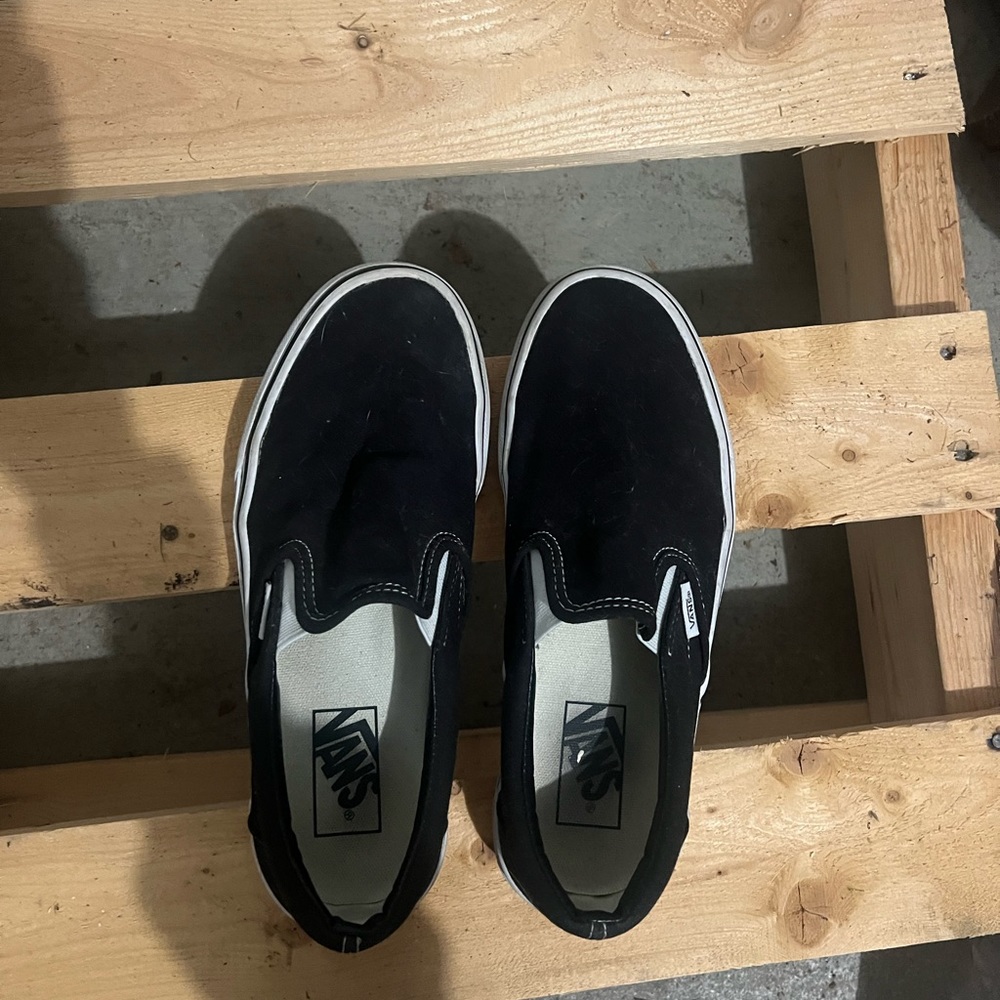 black slip on vans